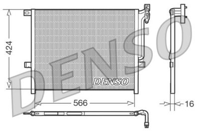 DENSO DCN05004 Радиатор кондиционера  для BMW X3 (Бмв X3)