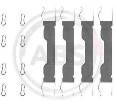 Комплектующие, колодки дискового тормоза A.B.S. 0909Q для SEAT PANDA