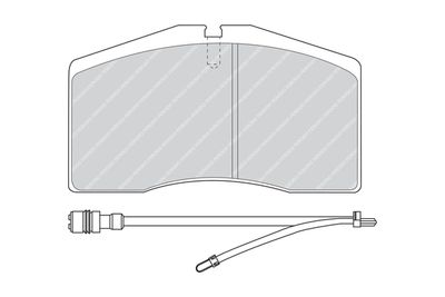 Комплект тормозных колодок, дисковый тормоз FERODO FDB891 для PORSCHE 968
