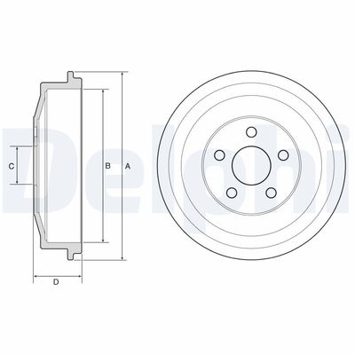 Bęben hamulcowy DELPHI BF640