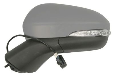 Zijspiegel Links (elektrisch, asferisch, met verwarming, under-coated, met indicator) past: FORD MONDEO V 08.14-