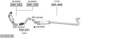 Układ wydechowy BOSAL SYS25729
