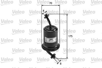Топливный фильтр VALEO 587037 для MAZDA RX-7
