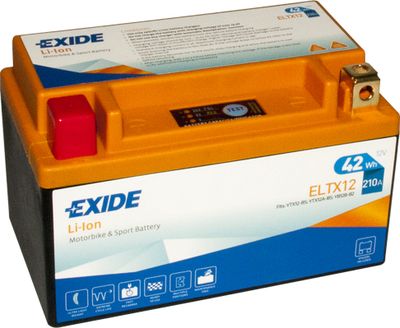 Стартерная аккумуляторная батарея EXIDE ELTX12 для KAWASAKI ZXR