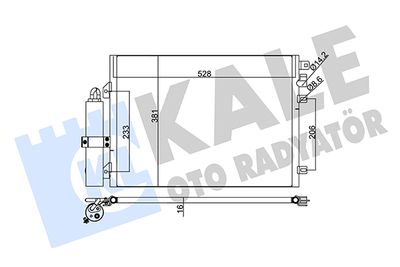KALE OTO RADYATÖR 345285 Радиатор кондиционера  для LADA LARGUS (Лада Ларгус)