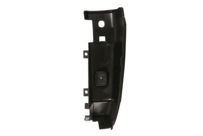 Bumper hoek Achter Links (met reflector, zwart, TÜV) past: CITROEN JUMPER III  FIAT DUCATO  PEUGEOT BOXER 04.06-12.17
