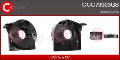 Витая пружина, подушка безопасности CASCO CCC73003GS для VW UP!