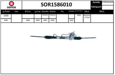 Рулевой механизм EAI SOR1586010 для MITSUBISHI CARISMA