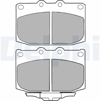 BREMSBELAGSATZ SCHEIBENBREMSE DELPHI LP1060