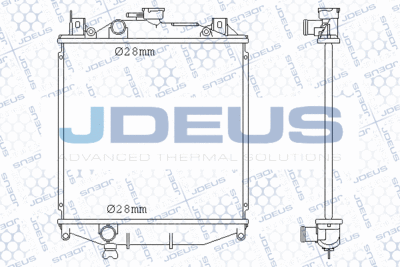 Радиатор, охлаждение двигателя JDEUS 042M05 для SUZUKI SWIFT
