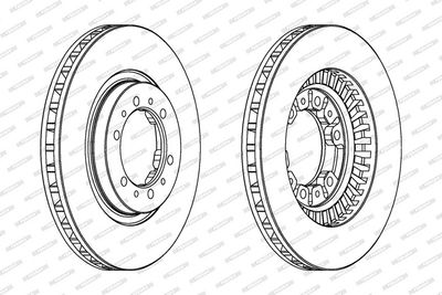 BREMSSCHEIBE FERODO DDF974 1