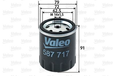 Топливный фильтр VALEO 587717 для MERCEDES-BENZ MB