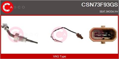 SENZOR TEMPERATURA GAZE EVACUARE