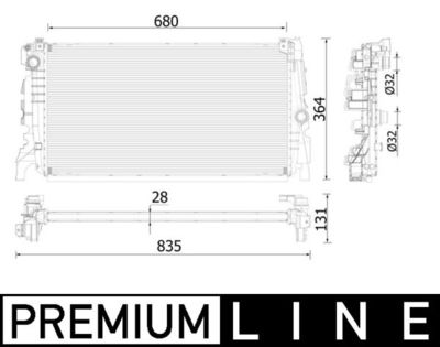 Radiateur - CR2323000P - MAHLE