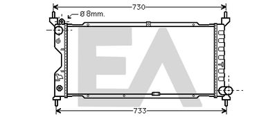 EACLIMA 31R54161 Радиатор охлаждения двигателя для OPEL CORSA B Фургон/хетчбэк (S93)