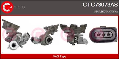 CASCO CTC73073AS Турбина  для VW POLO (Фольцваген Поло)