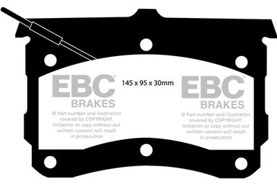 Комплект тормозных колодок, дисковый тормоз EBC Brakes DP132 для CITROËN ID
