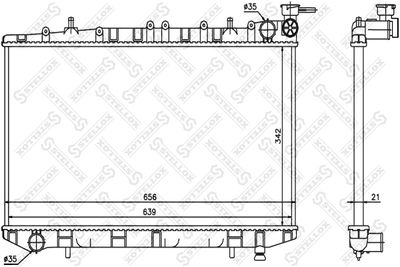Радиатор, охлаждение двигателя STELLOX 10-25989-SX для NISSAN PRIMERA