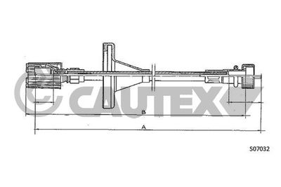 CAUTEX Snelheidsmeterkabel (019067)