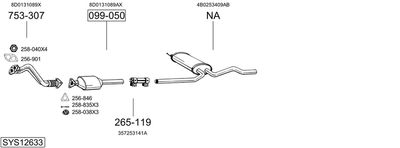 SISTEM DE ESAPAMENT BOSAL SYS12633