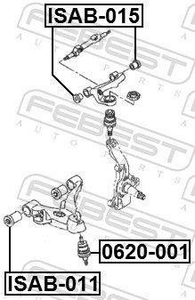 SUPORT TRAPEZ FEBEST ISAB015 1