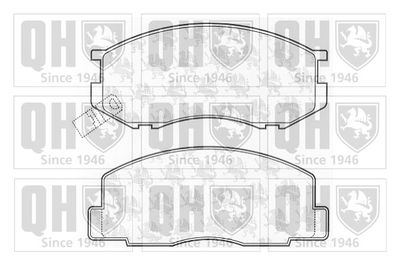 Комплект тормозных колодок, дисковый тормоз QUINTON HAZELL BP512 для TOYOTA MODEL