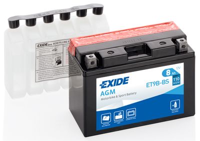 Стартерная аккумуляторная батарея EXIDE ET9B-BS для YAMAHA X-MAX