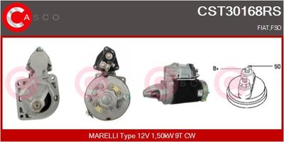 Стартер CASCO CST30168RS для FSO POLONEZ