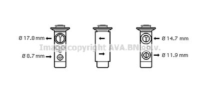 AVA-QUALITY-COOLING BW1361 Розширювальний клапан кондиціонера для MINI (Мини)