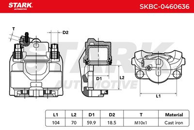 спирачен апарат STARK SKBC-0460636