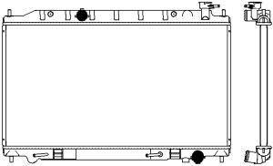 Радиатор, охлаждение двигателя SAKURA Automotive 3341-1069 для NISSAN TEANA