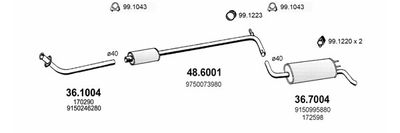 Układ wydechowy ASSO ART2402