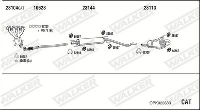 SISTEM DE ESAPAMENT WALKER OPK022683