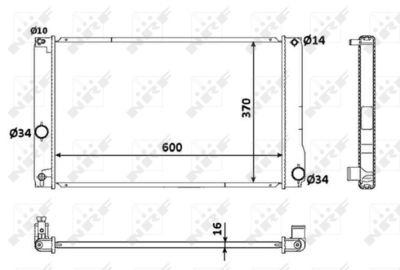 RADIATOR RACIRE MOTOR NRF 53926 4