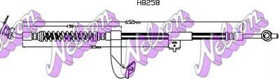 Тормозной шланг KAWE H8258 для HYUNDAI i40