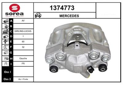 BREMSSATTEL SNRA 1374773