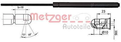 METZGER 2110536 Амортизатор багажника и капота  для KIA CEED (Киа Кеед)