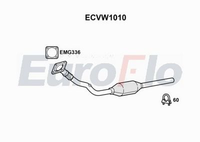 Katalizator EUROFLO 1J2253058JX