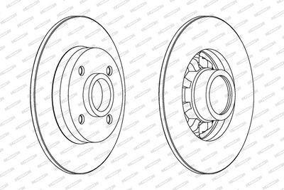 BREMSSCHEIBE FERODO DDF1696C1 1