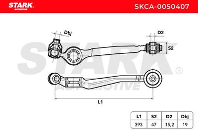 носач, окачване на колелата STARK SKCA-0050407