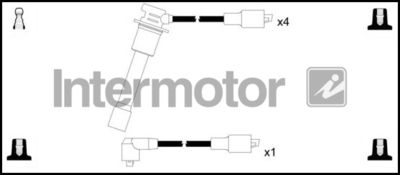 Комплект проводов зажигания INTERMOTOR 73818 для PEUGEOT J9