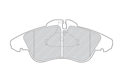 Комплект тормозных колодок, дисковый тормоз FVR1038
