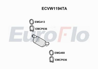 Katalizator EUROFLO 7E0254200EX