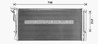 AVA QUALITY COOLING HY5480D Радиатор кондиционера  для HYUNDAI GENESIS (Хендай Генесис)