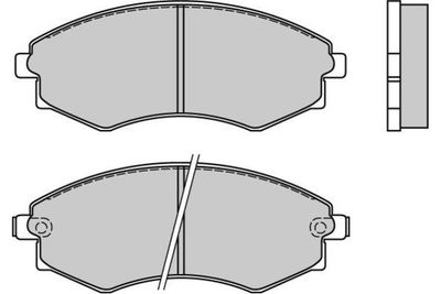 Комплект тормозных колодок, дисковый тормоз E.T.F. 12-0494 для HYUNDAI MATRIX