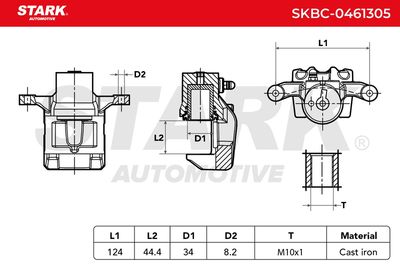 спирачен апарат STARK SKBC-0461305