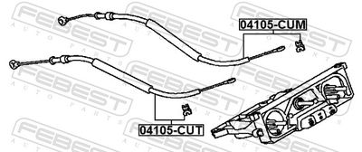 CABLU CLAPETA REGLARE INCALZIRE FEBEST 04105CUT 1