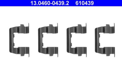 Комплектующие, колодки дискового тормоза ATE 13.0460-0439.2 для HYUNDAI S COUPE