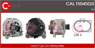 Генератор CASCO CAL15545GS для VW TOUAREG