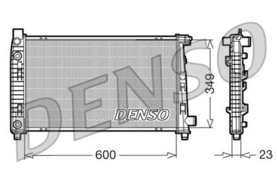 Радиатор, охлаждение двигателя DENSO DRM17102 для MERCEDES-BENZ VANEO